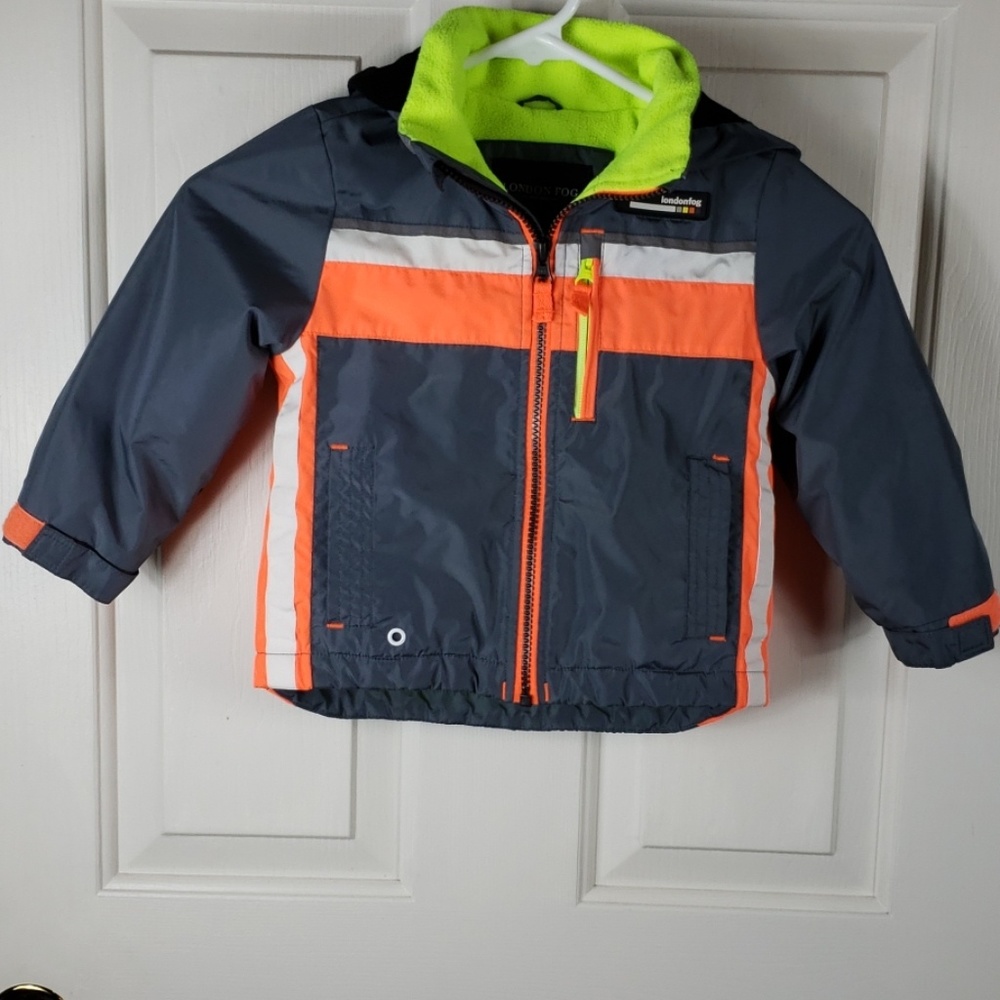 London Fog• 2t jacket w/ hood fleece lined